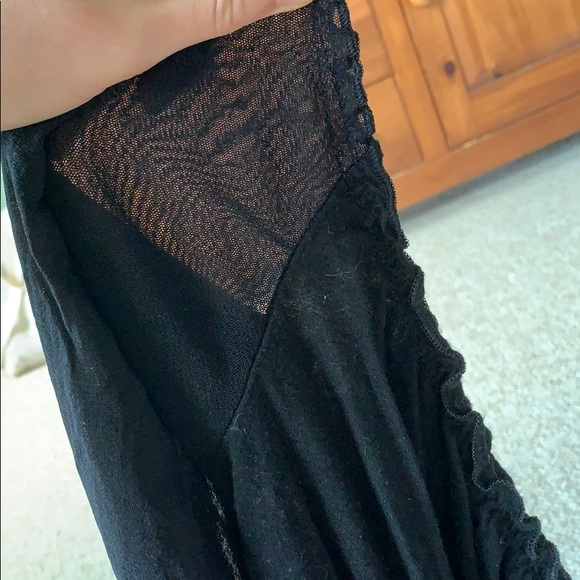 Black summery cropped blouse - Picture 7 of 7